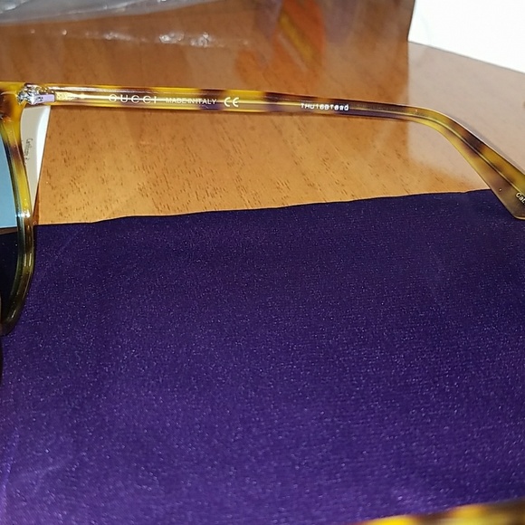 NWT Authentic Gucci Avana/Blue Sunglasses - Picture 5 of 7